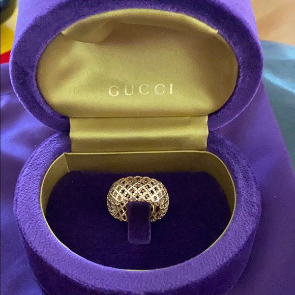 gucci gold band ring